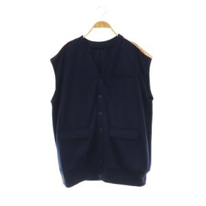 JERSEY TRACKSUIT VEST ベスト 前開き F ネイビー /HK OS SH