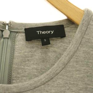 Theory 半袖 ワンピース ストレッチ S グレー /CX OS