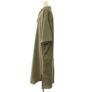 BEARDSLEY 25SS バックオープンシャツワンピース スキッパー F モカブラウン /CX OS