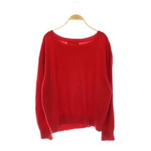 BABYLONE カシミヤニット セーター 長袖 ボートネック 38 赤 レッド /SY OS