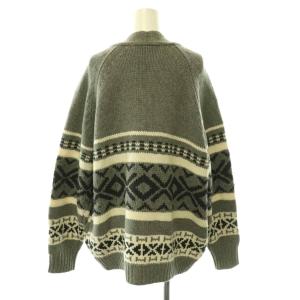 Framework 25AW ジャガードカーディガン ニット ウール 長袖 F グレー 25080220610040 /HS
