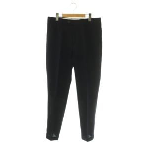 LEISURE FIT スラックスパンツ ウール 46 ネイビー