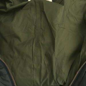 BRUNELLO CUCINELLI ナイロン フーデッド ダウンジャケット XS ブラック カーキ
