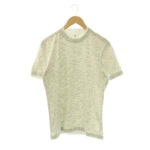 レイヤード調 Tシャツ カットソー S グレー 白 /MI OS AD