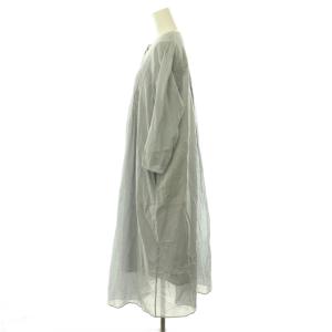 SYBILLA 24SS ピンタックゴールドステッチドレス ワンピース インナー付き M ライトグレー /CX OS