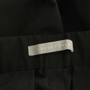 theory luxe SYCAMORE CAROL 2 パンツ テーパード ジッパーフライ 38 黒 /NR OS