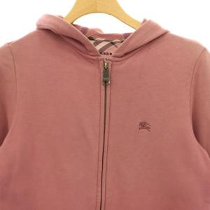 BURBERRY BLUE LABEL ジップアップ パーカー 長袖 38 ピンク /HK OS