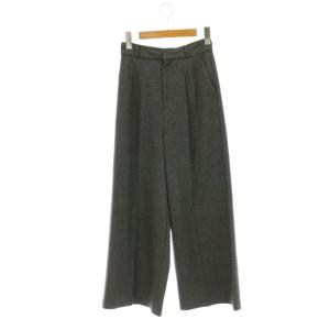 24AW センタープレスワイドパンツ 0 チャコール /ES OS