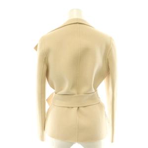 JOSEPH ウールカシミヤショートコート ベルト付き 36 ベージュ /HK OS