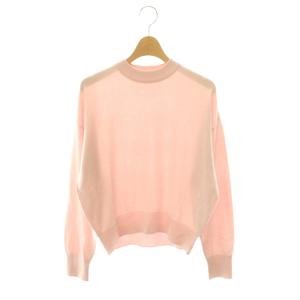 カシミヤシルクモックネックプルオーバーニット カットソー 長袖 F ピンク /DO OS