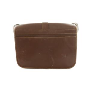 GUCCI GGキャンバス レザー ショルダーバッグ フラップ モノグラム柄 茶 001 261 0613 /MI