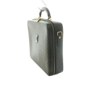 CELINE マカダム柄 2way ハンドバッグ ブラック ブラウン
