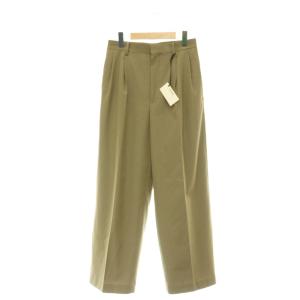 A25AP06MG LIGHT WOOL MAX GABARDINE TWO-TUCK SLACKS
