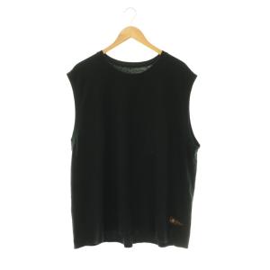 20/天竺ノースリーブBIG-T Tシャツ カットソー 3 ブラック /CX OS SH