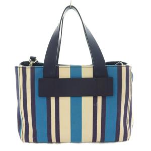 miumiu CANAPA RIGA VIT 2WAYバッグ ストライプ柄