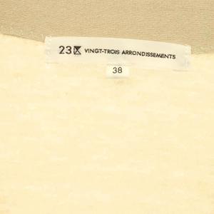 23区 vingt-trois テンセルストレッチ Vネック カーディガン ニット 38 ベージュ /ES OS