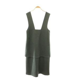 layered jumper skirt ジャンパースカート ワンピース S グレー /ES OS