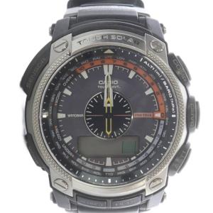 CASIO G-SHOCK PROTREK ソーラー 腕時計 3針 黒 ブラック PRW-5000 /SR