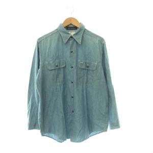 HAMPTON CHAMBRAY シャツ シャンブレーシャツ コットン 長袖 02 ライトブルー /HS