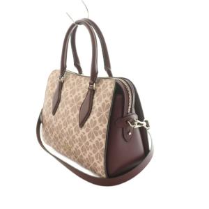 kate spade new york ケイシー フラワーコーテッドキャンバス ミディアムサッチェル 2WAY ハンドバッグ ショルダーバッグ