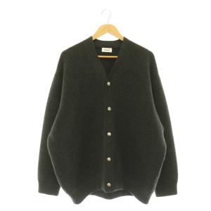 SNAP BUTTON KNIT CARDIGAN カシミヤ F ブラック