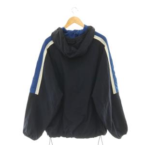 AUTRY ナイロン プルオーバージャケット ハーフジップ L ネイビー JASM437B