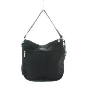 LesportSAC ショルダーバッグ ナイロン 黒 ブラック 無地 シンプル /RI OS