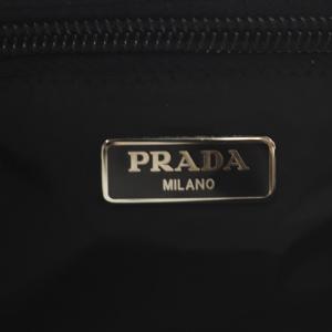 PRADA ポーチ フラワープリント ナイロン ピンク /YO30 OH