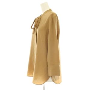Theory PRIME GGT TIE BLOUSE ブラウス シャツ 長袖 S キャメル色 /SY OS