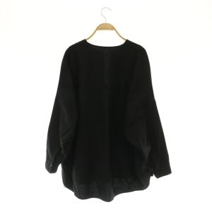 JOURNAL STANDARD 22AW ウォッシャブルTWブラウス シャツ 長袖 オーバーサイズ F ネイビー /MY OS