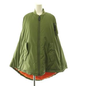 エレストリオフ ELE STOLYOF Victoria Down MA-1 ポンチョ アウター 38