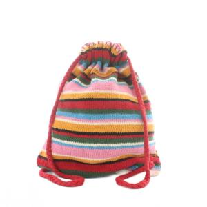 HYSTERIC GLAMOUR 90s トマトバード ナップサック 赤 レッド ベージュ 緑 トマトバード刺繍 アルファベット刺繍 ニット