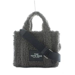THE TOTE BAG ザ テディ THE TEDDY ハンドバッグ ショルダーバッグ グレー ボア