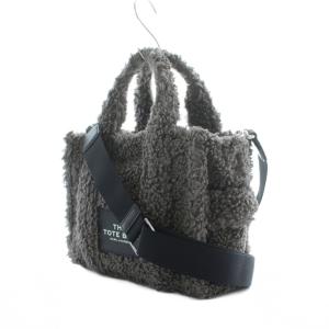 MARC JACOBS THE TOTE BAG ザ テディ THE TEDDY ハンドバッグ ショルダーバッグ グレー ボア