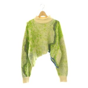 UND RUST ART KNIT TOP ニット セーター 長袖 アイボリー マルチカラー /DO OS