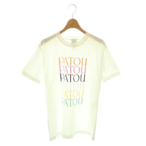 ロゴプリントクルーネックTシャツ カットソー S 白 マルチカラー /CX OS