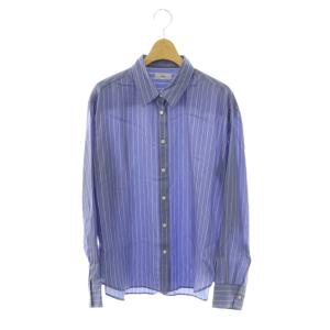25AW シャツ ストライプ柄 青 白 25050900075030 /MI OS