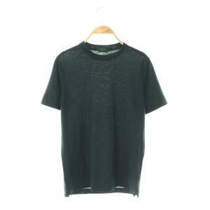 コットン クルーネック Tシャツ カットソー 半袖 44 紺 ネイビー /HS OS AD