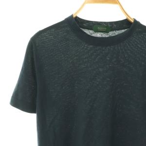 ZANONE コットン クルーネック Tシャツ カットソー 半袖 44 紺 ネイビー /HS OS AD