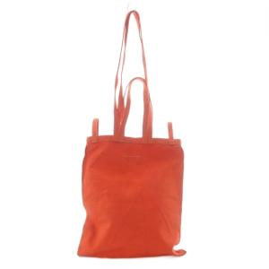 MM6 Maison Margiela 2WAY キャンバストートバッグ ハンドバッグ ショルダーバッグ オレンジ /SR SH