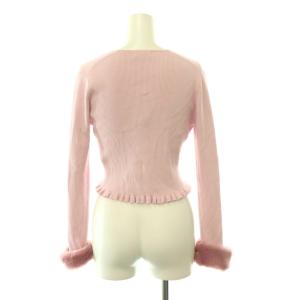 TOCCA BOOM KNIT ボレロ カーディガン 長袖 Vネック S ピンク /DO OS