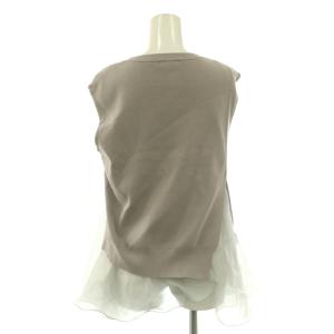 FRAY I.D ラッフルフリルレイヤーニット セーター OS グレー /SS OS