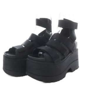 UGG australia GOLDENRISE サンダル プラットフォーム 3WAY 厚底 ストラップ US6 ブラック 1167431