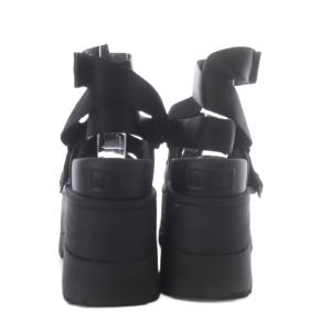 UGG australia GOLDENRISE サンダル プラットフォーム 3WAY 厚底 ストラップ US6 ブラック 1167431