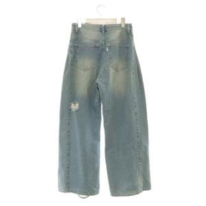Grace Class 25SS バギーデニム ワイド ダメージ加工 36 ブルー /MY OS