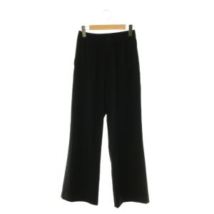 24SS STRETCH WIDE LEG PANTS パンツ ストレッチ イージー ワイド 2 黒 ブラック
