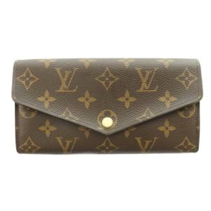 ポルトフォイユ サラ モノグラム キャンバス 長財布 ブラウン