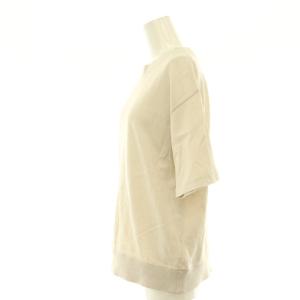 MHL. ROUGH COTTON JERSEY Tシャツ カットソー 半袖 2 オフベージュ /HK OS