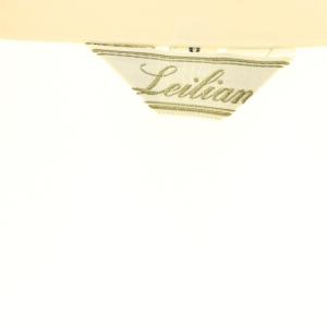 Leilian ヴィンテージ チェーン柄 ブラウス シャツ 9 オフホワイト ブルーグレー /ES OS