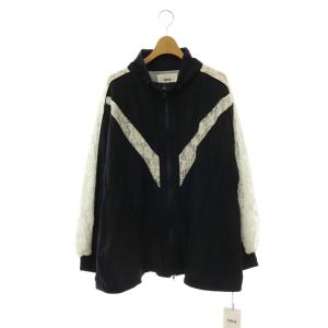 24SS レースコンビトラックジャケット ジップアップ F ネイビー /HK OS